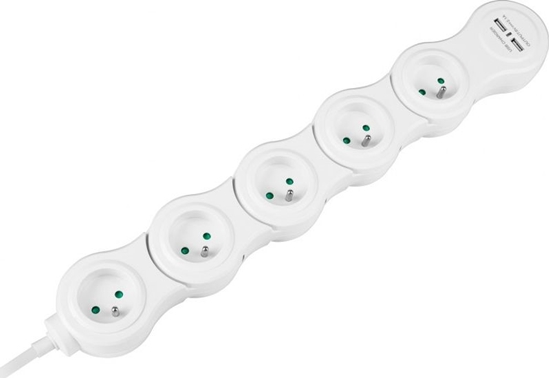 Изображение Rebel Przeduacz sieciowy Rebel Power 5 gniazd