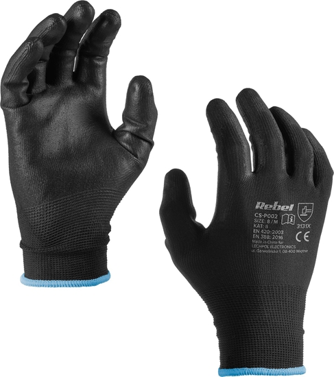 Picture of Rebel Rkawice robocze poliuretanowe CS-P002  r.9 M (12kpl.)