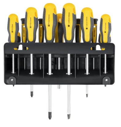 Attēls no Rebel Tools Ergonomisko Skrūvgriežu komplekts | 11 gab. | Skrūvgriežu organaizers