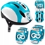 Picture of Regulowany zestaw ochronny dla dzieci Kask + ochraniacze NIEBIESKI SP0857