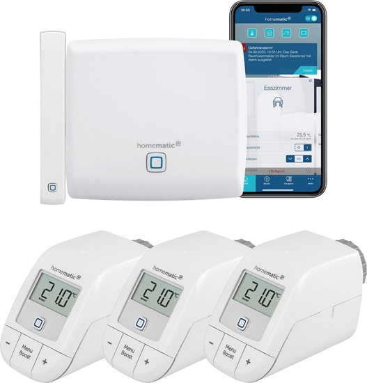 Picture of Rejestrator HomeMatic Homematic ACC.Poi.+3x Thermostat basic+Fenster-Türkontakt opt.