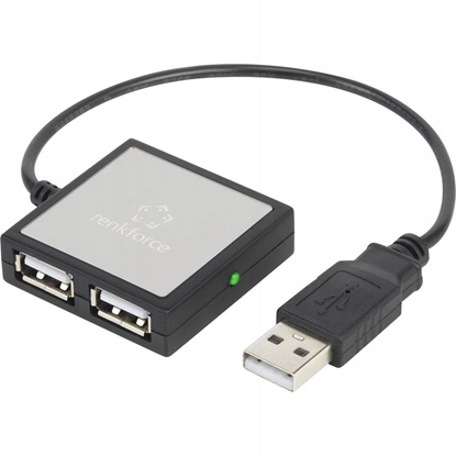 Picture of Renkforce 4 porte USB 2.0-hub Sølv