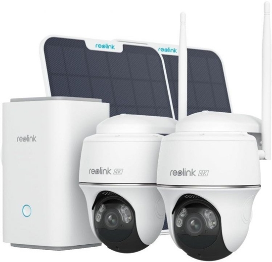 Picture of Reolink Home Hub Kit valvontajarjestelma, Home Hub + 2 x Argus PT Ultra aurinkopaneelilla