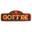 Изображение RETRO Metal Sign LED Fresh Brewed Coffee Forever L