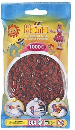 Picture of Revell Hama midi perler 1000stk rødbrun