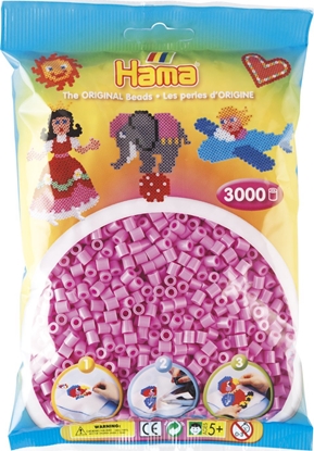 Attēls no Revell Hama midi perler 3000stk pastel pink