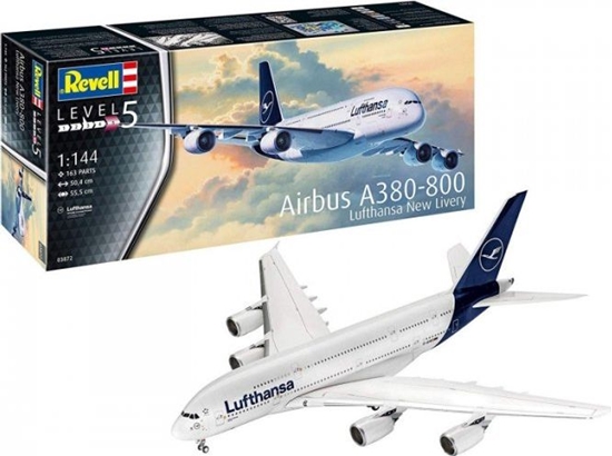 Изображение Revell Model plastikowy Airbus A380-800 Lufthansa New Livery