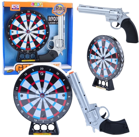 Picture of Rewolwer laserowy z tarcz wiatem i dwikiem