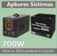 Изображение Rezerves Elektropadeves Komplekts Apkures Sistēmai 700W + 12V 55Ah akumulators