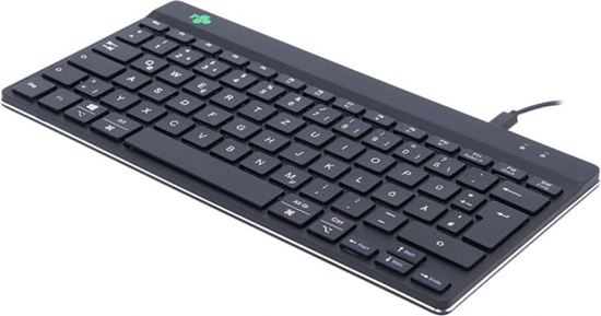 Изображение R-Go Tools RGOCODEWDBL tastatūra USB QWERTZ Vācu Melns