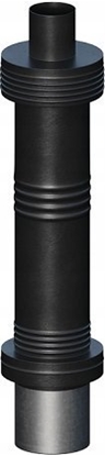 Picture of Ricom WYJSCIE PIONOWE KONC STALOWE CZARNE DN60/100