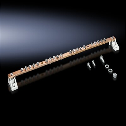 Picture of Rittal Erdungsschiene TS horizontal HxL 5x450mm B15mm