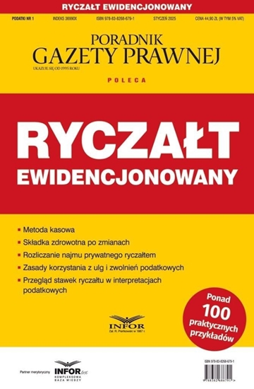 Picture of Ryczat ewidencjonowany Podatki 1/2025 EDUKAMP
