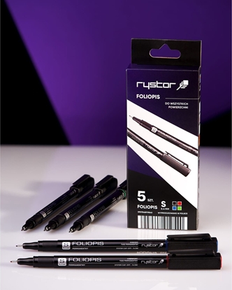 Изображение Rystor Foliopisy permanentne Rystor FS-4 0.4mm 4 kolory (5)