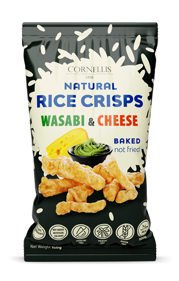 Picture of Rīsu uzkoda CORNELLIS 1888, ar vasabi un siera garšu, 150g