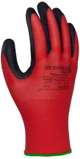 Picture of Rkawice Donau Safety Super Latex rozm.11 czerwone