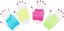 Picture of Rkawiczki siateczkowe neon 2szt MIX