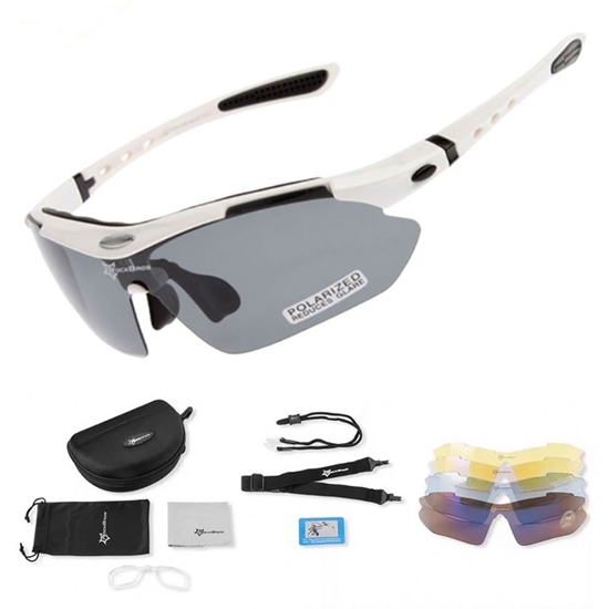 Изображение Rockbros 10002 polarizing cycling glasses - white