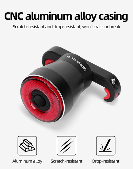 Picture of Rockbros Q5 rear bicycle light with intelligent st