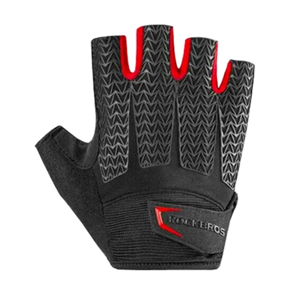 Picture of Rockbros Rockbros S169BR XXL cycling gloves with gel inserts - black and red