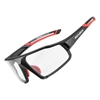 Picture of Rockbros Rockbros SP216BK photochromic UV400 cycling glasses - black and red