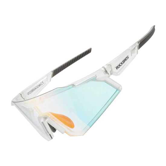 Picture of Rockbros Rockbros SP291 photochromic UV400 cycling glasses - white