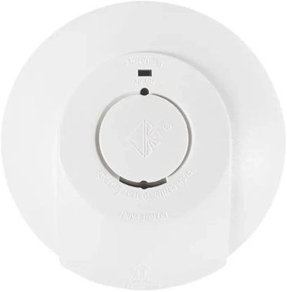 Attēls no Røgalarm 230V optisk. Sammenkobling op til 40 røgalarmer.  Inkl. 10 års batteri backup. Kan monteres direkte på loft.
