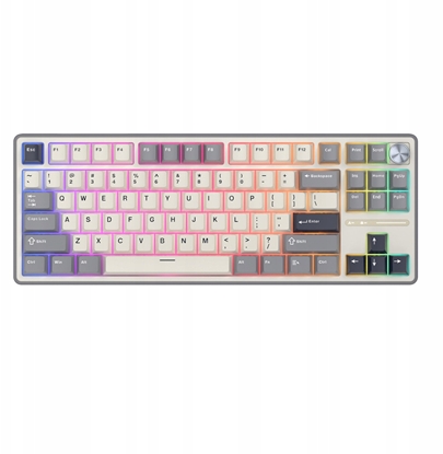 Picture of Klawiatura Royal Kludge Royal Kludge RK R87 Pro - US idstymas - Chartreuse Switches - Pilkas (Pilka) aidim Klaviatra