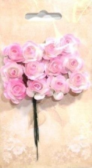 Picture of Róyczki papierowe 12szt róowo-biae