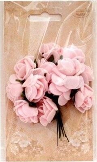 Picture of Róyczki z pianki jasnoróowe 2cm 12szt