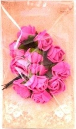 Attēls no Róyczki z pianki róowe 2cm 12szt