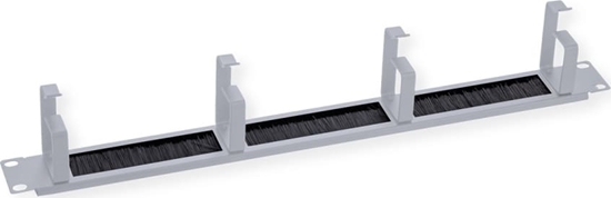 Изображение Roline 19" Cable Management 1 UH with Brush Seal, 4 Metal rings (G-Type), grey