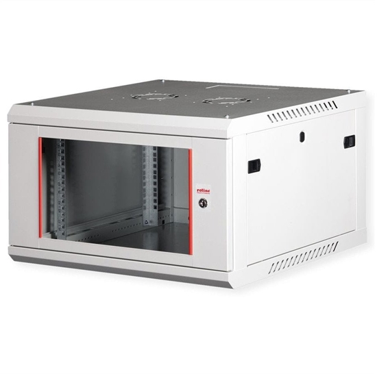 Изображение Roline 19" Wall Cabinet Basic Plus 6U, 600x600 BxT grey