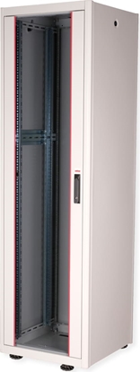 Attēls no Roline 19-inch network cabinet Basic 42 U, 600x600 WxD glass door grey