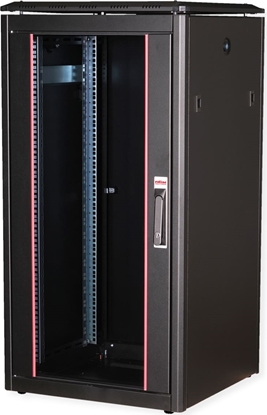 Attēls no Roline 19-inch Network Cabinet Pro 22 U, 600x600 WxD glass door black