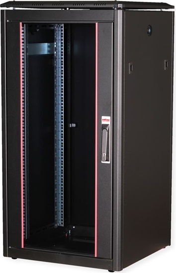 Picture of Roline 19-inch Network Cabinet Pro 22 U, 600x600 WxD glass door black