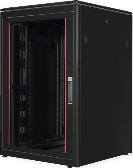 Picture of Roline 19-inch Network Cabinet Pro 22 U, 800x800 WxD glass door black