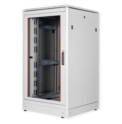 Attēls no Roline 19-inch network cabinet Pro 26 U, 800x800 WxD glass door grey