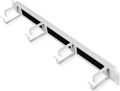 Attēls no Roline 19-inch patch panel 1U grey, with brush strip 44x60mm grey