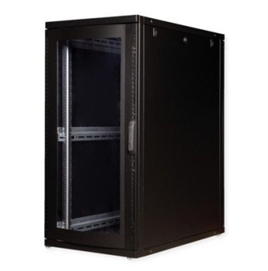 Picture of Roline 19-inch server rack Pro 26 U, 600x1000 WxD black Perspex
