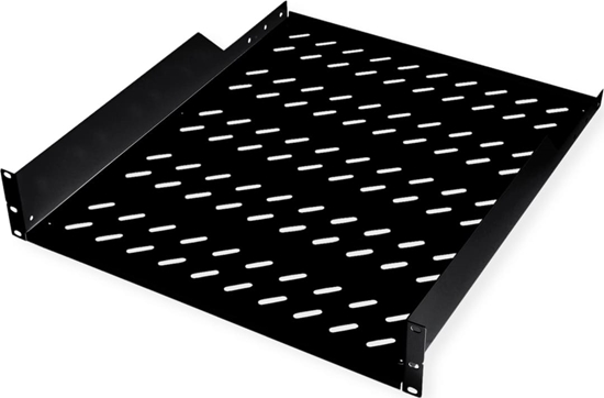 Picture of Roline 19-inch shelf 2 U 550 T, 25kg load capacity black