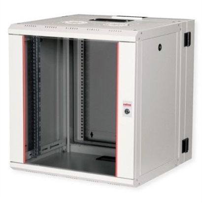 Attēls no Roline 19-inch wall-mounted housing Pro 12 U, 600x600 WxD two-part swivelling grey