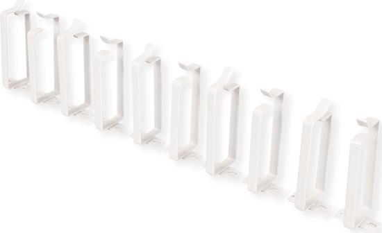 Picture of Roline Cable management bracket, 44x100mm grey 10 pieces