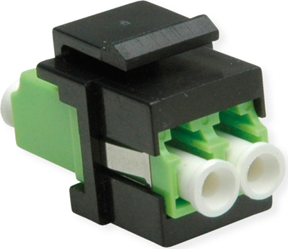 Picture of Roline Fiber Optic Keystone Jack, LC/LC Duplex, Multimode, OM5