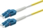 Изображение Roline Fibre Optic Jumper Cable, Duplex, 9/125µm, OS2, LC/LC, UNIBOOT, yellow, 7 m