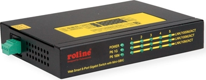 Picture of Roline Gigabit Ethernet Industrial Switch, 5x RJ45 + 1x SFP