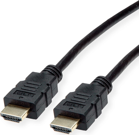 Picture of Roline HDMI High Speed Cable + Ethernet, TPE, black, 5 m