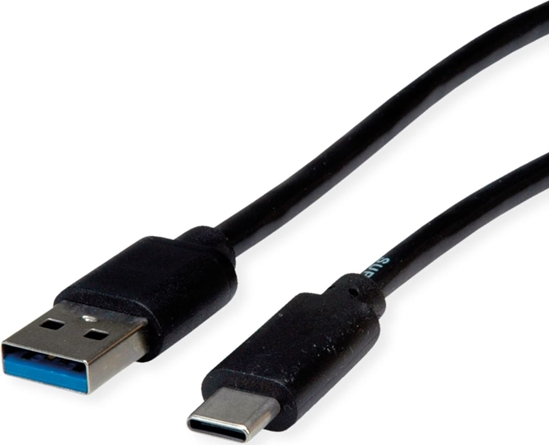 Изображение Roline Recycled Material ROLINE RM USB 3.2 Gen 1 Cable, A-C, M/M, black, 1 m