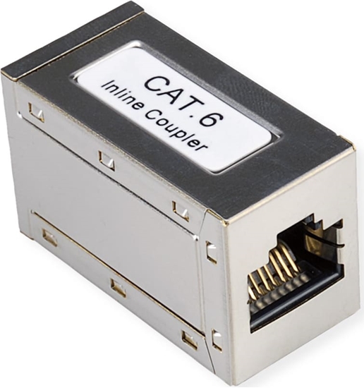 Picture of Roline RJ-45 Modular Coupler, Cat.6 (Class E), STP, silver, 25pcs.