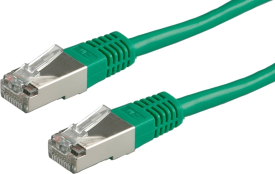 Picture of Roline S/FTP Patch Cord Cat.5e (Class D), green, 1 m
